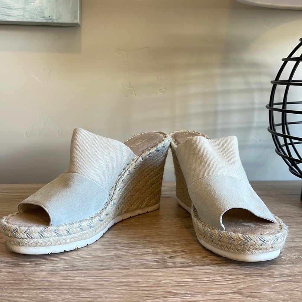 Toms Monica Mule Wedge Heel